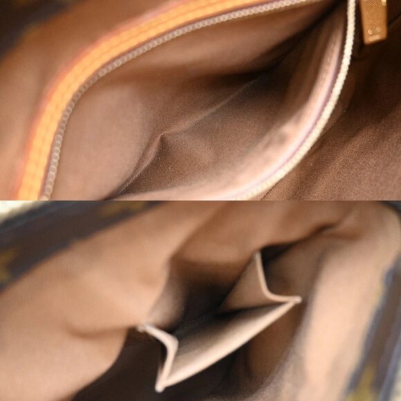 LOUIS VUITTON Cabas Piano Shoulder Bag Monogram Leather Brown - Picture 11 of 15